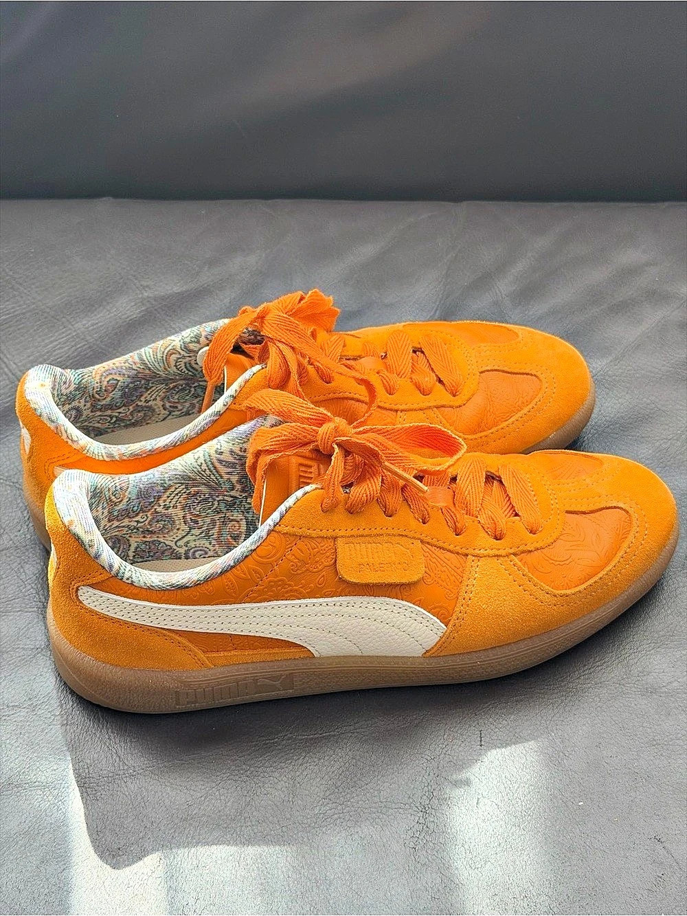 Puma Palermo Bomber Sneakers Orange & White US 8.5